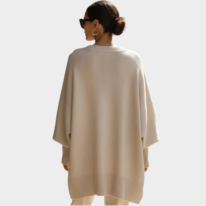 Women's Oversized Crew Neck Knit Sweater
