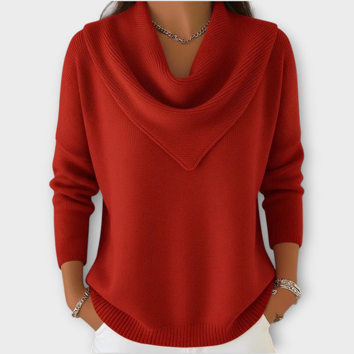 Women's Knit Cowl Neck Sweater