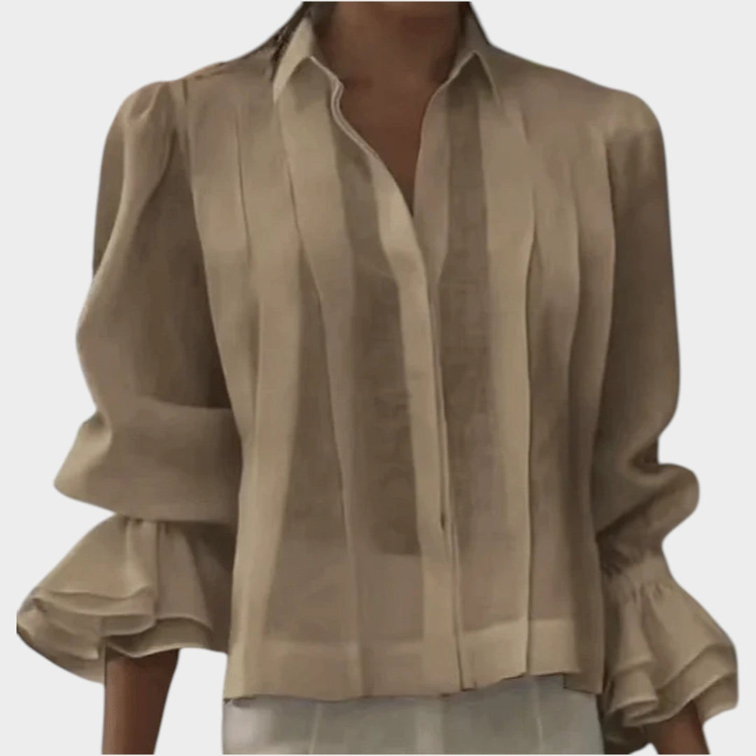 Statement Ruffle Sleeve Blouse