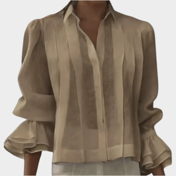 Statement Ruffle Sleeve Blouse