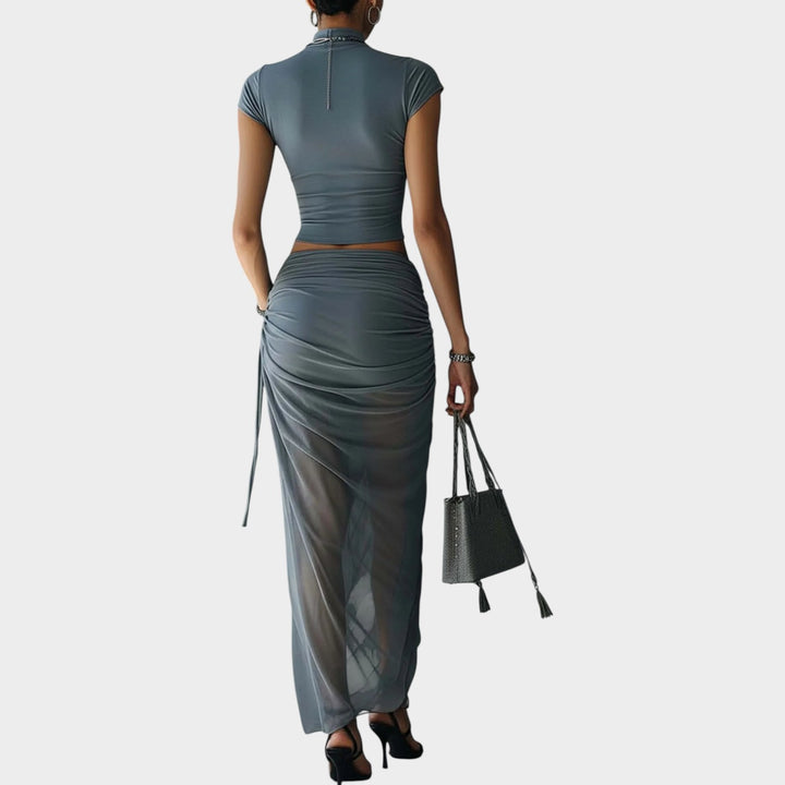 Draped Two-Piece Set