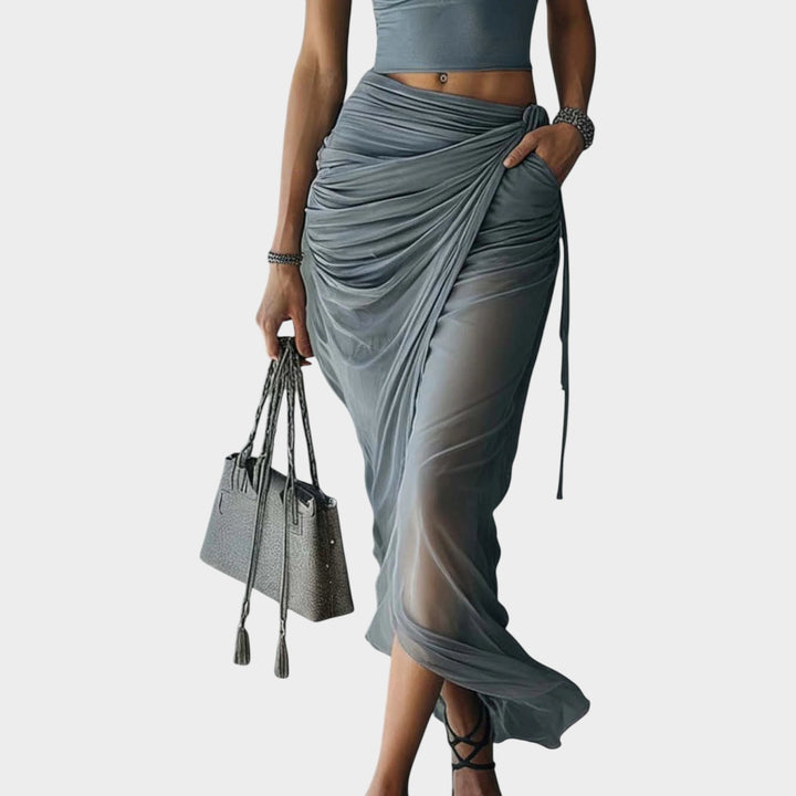 Draped Two-Piece Set