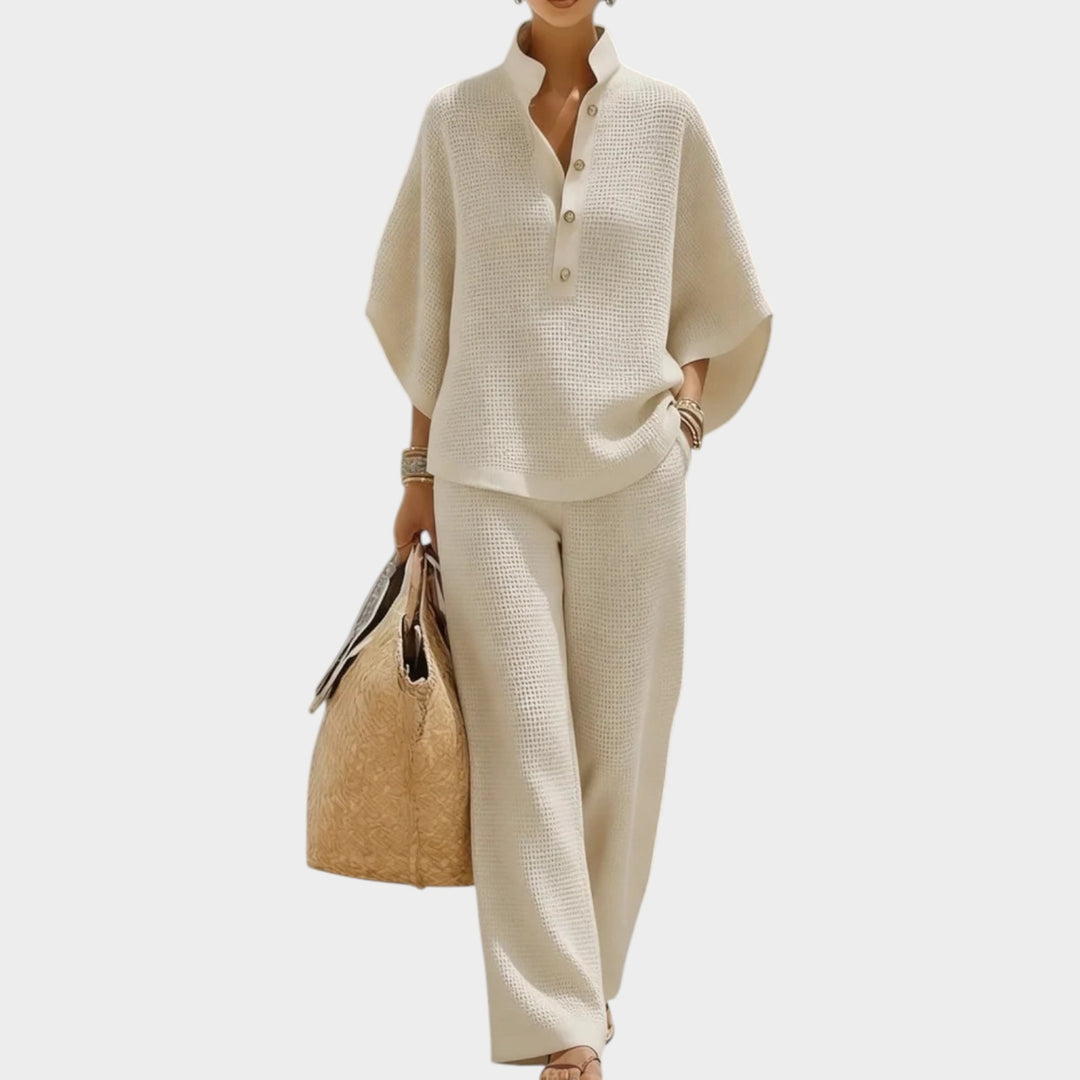 Relaxed Textured Two-Piece Set