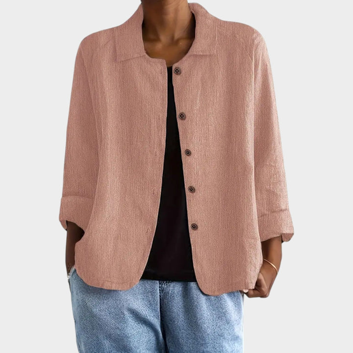 Women's Breathable Linen Blend Cardigan