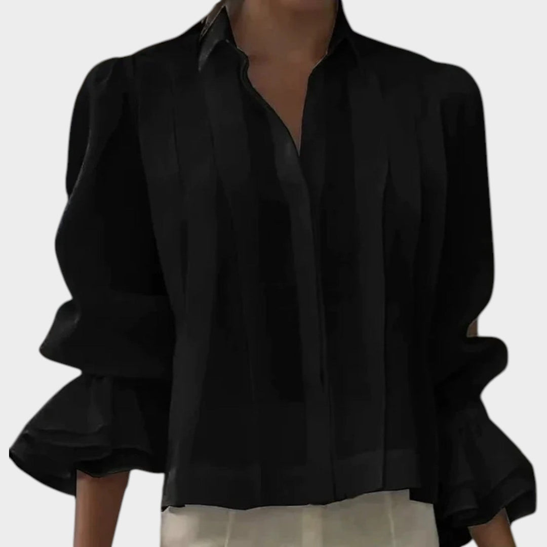 Statement Ruffle Sleeve Blouse