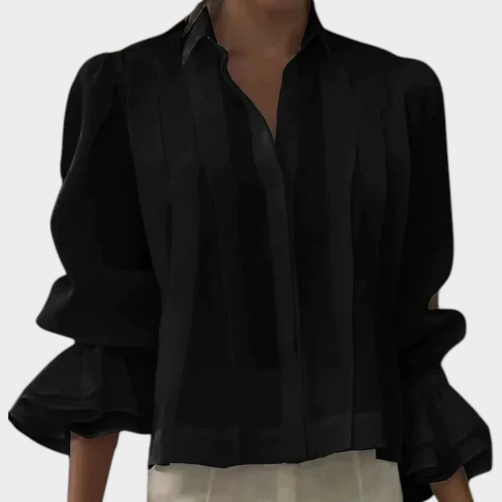 Statement Ruffle Sleeve Blouse
