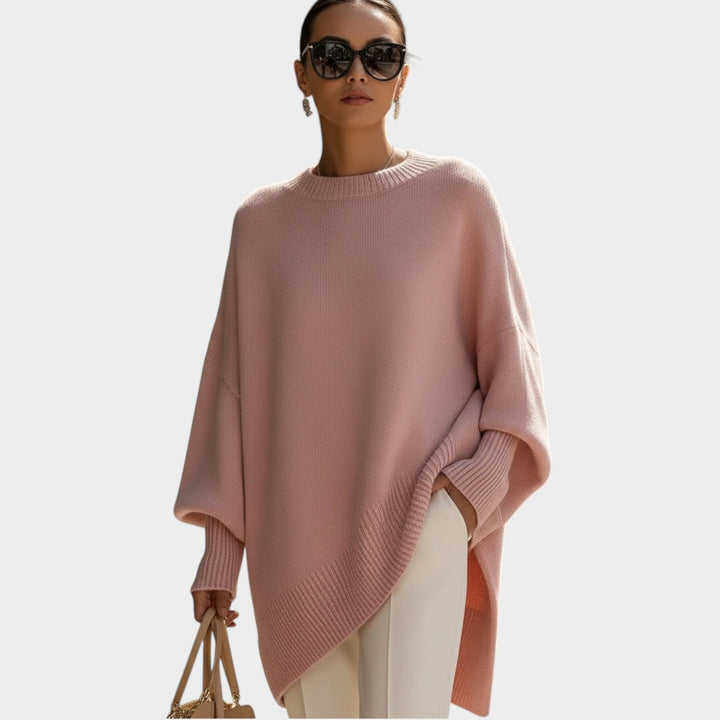 Women's Oversized Crew Neck Knit Sweater
