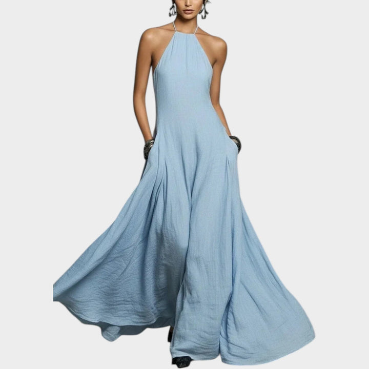 Halter Flow Maxi Dress
