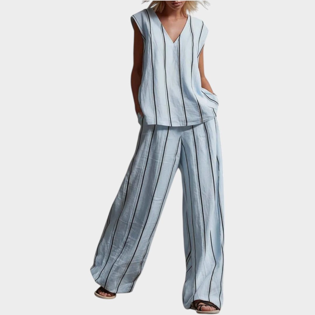 Striped Linen Relax Set