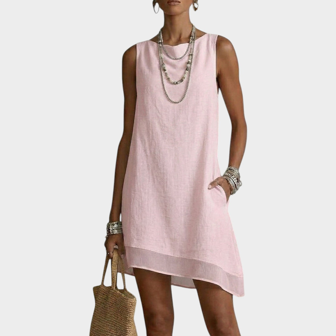 Coastal Breeze Sleeveless Mini Dress
