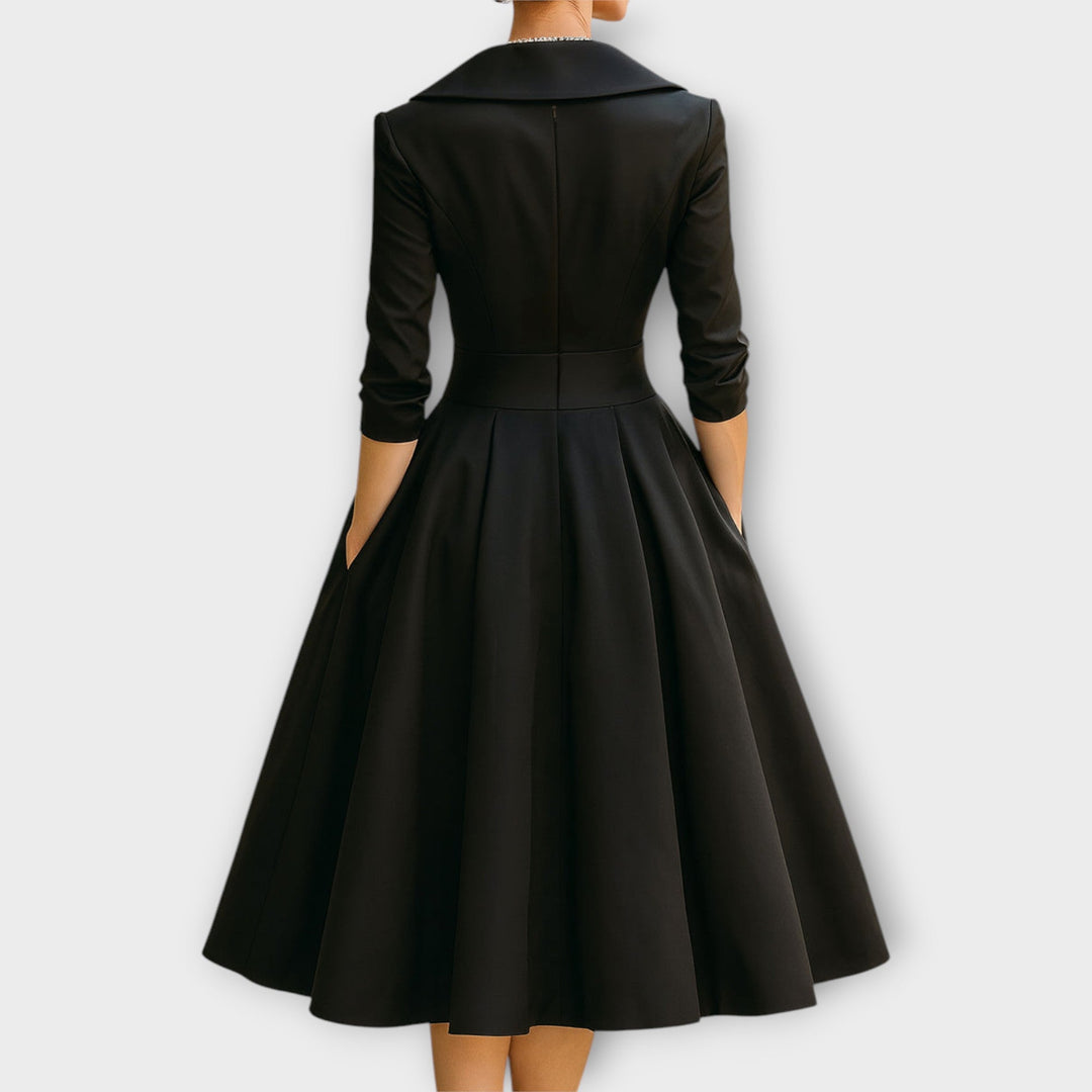 Midi Dress in Satin