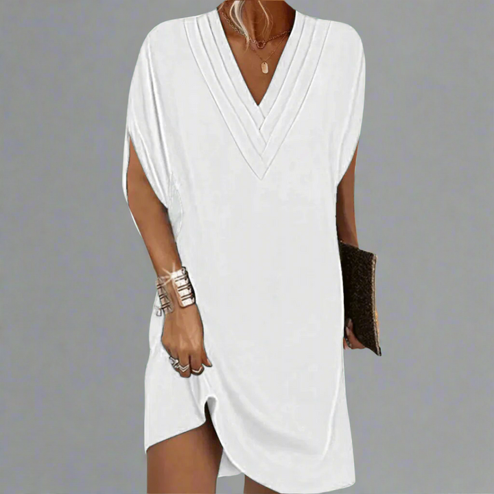 Elegant dress made from exquisite fabric