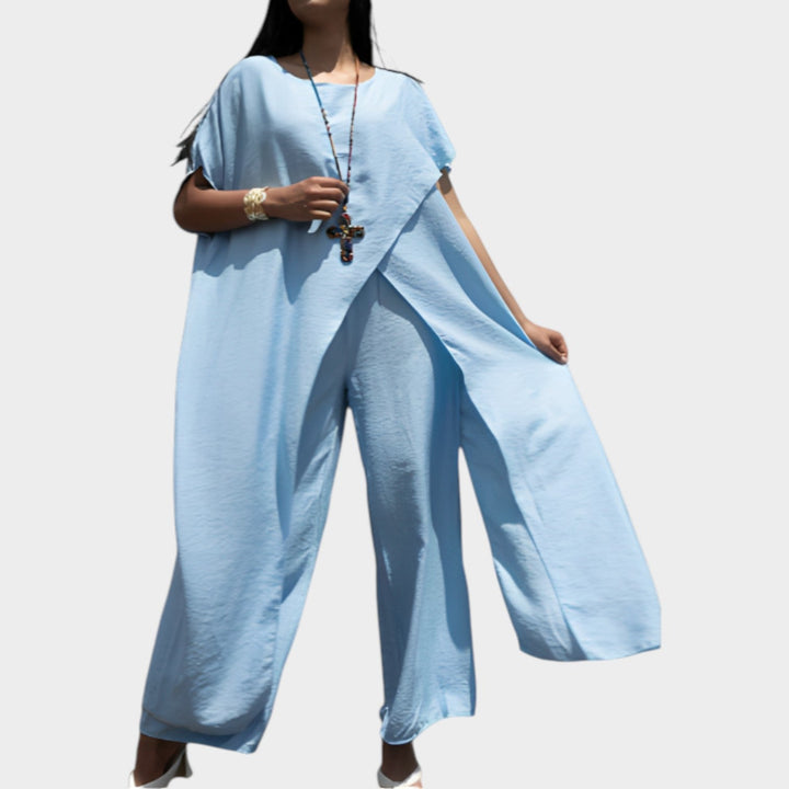 Effortless Wide-Leg Two-Piece Set