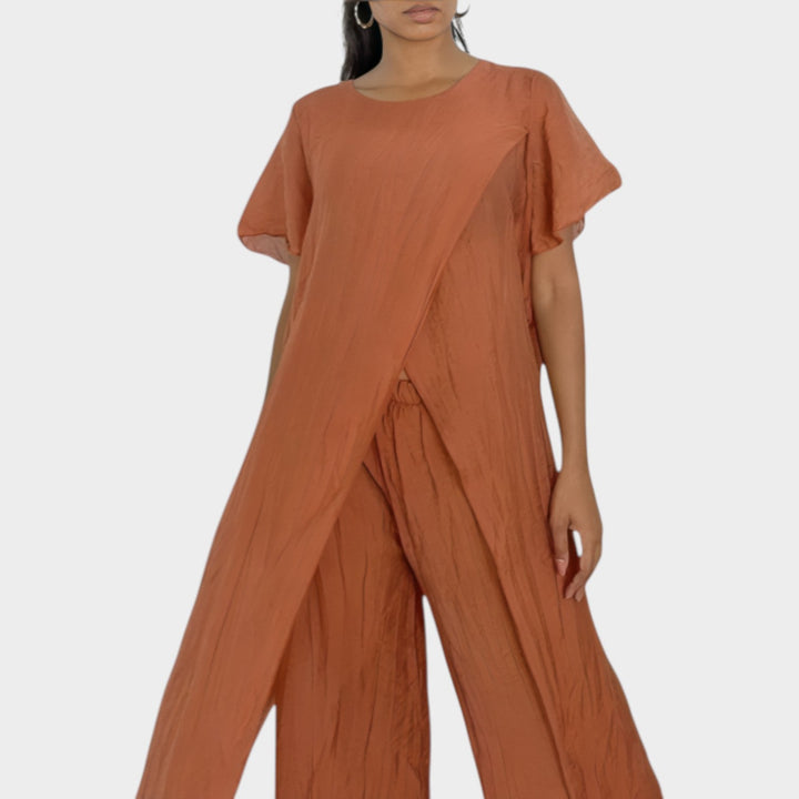 Effortless Wide-Leg Two-Piece Set
