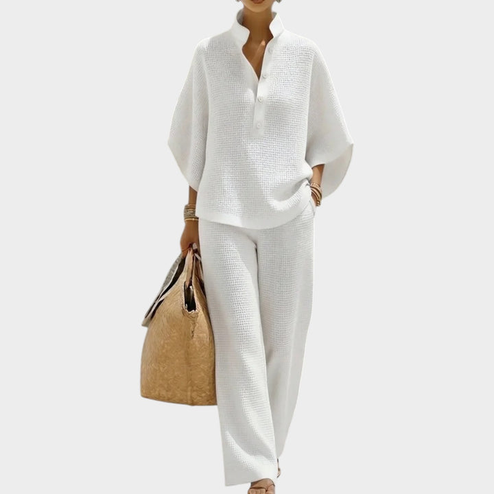 Relaxed Textured Two-Piece Set