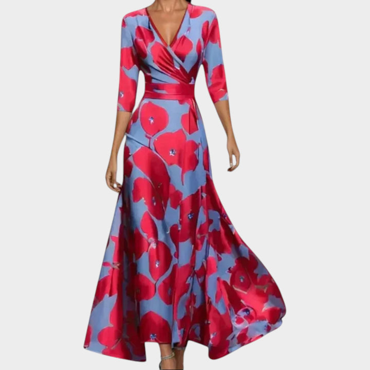 Elegant Wrap Maxi Dress