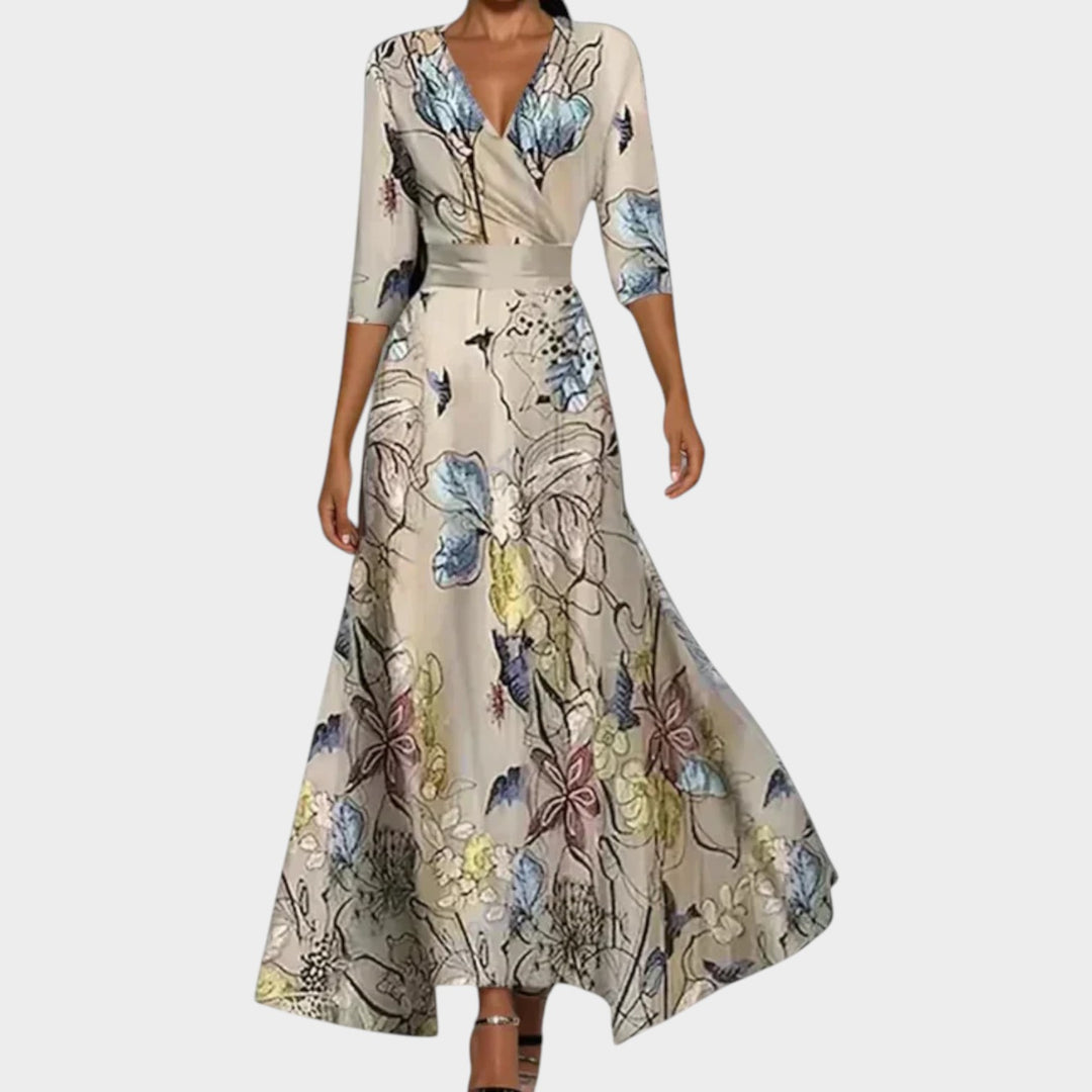 Elegant Wrap Maxi Dress