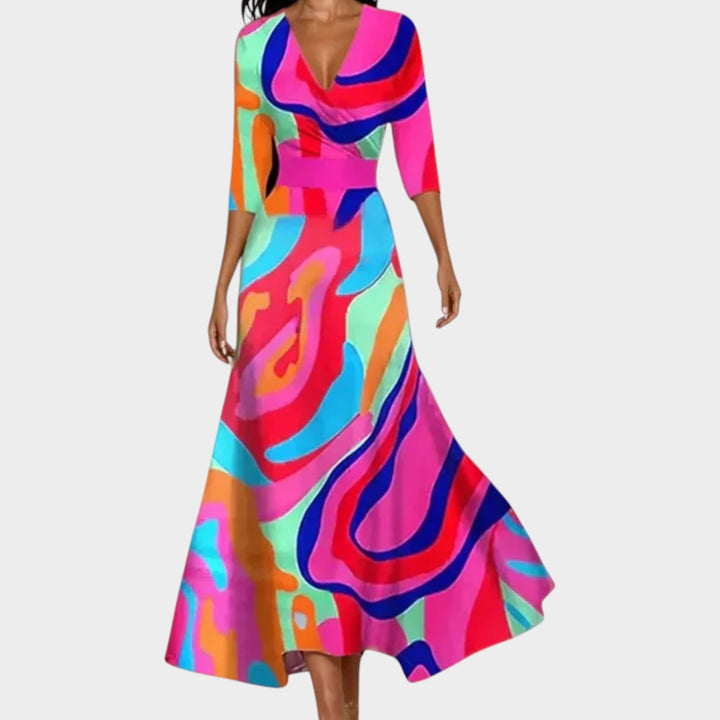 Elegant Wrap Maxi Dress