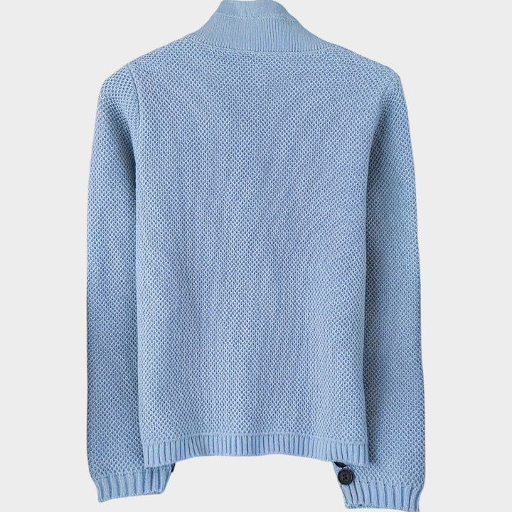 Women's Chunky Knit Cardigan Long Sleeve Button Front