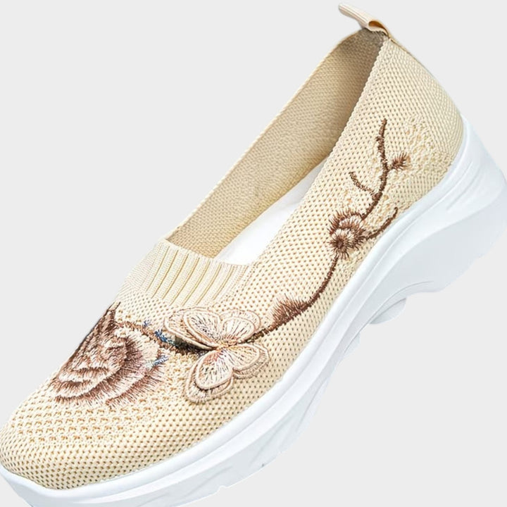 Floral Comfort Slip-On Sneakers