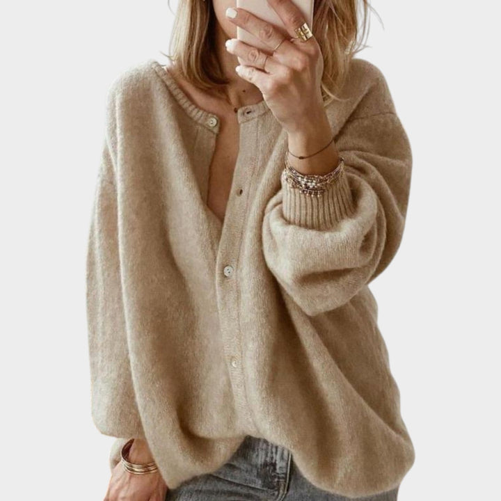 Women’s Knit Cardigan Button Up Long Sleeve
