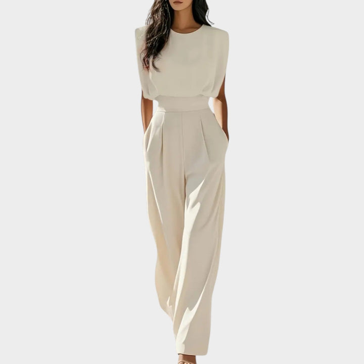Elegant Wide-Leg Sleeveless Jumpsuit