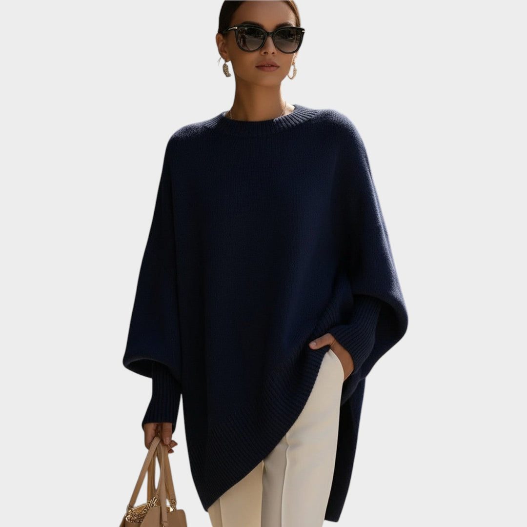 Women's Oversized Crew Neck Knit Sweater