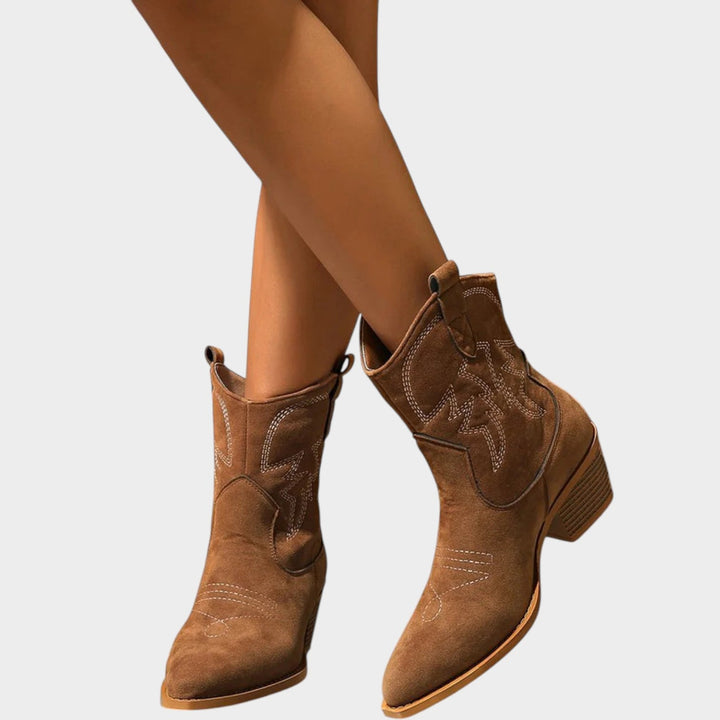 Rustic Cowboy Ankle Boots