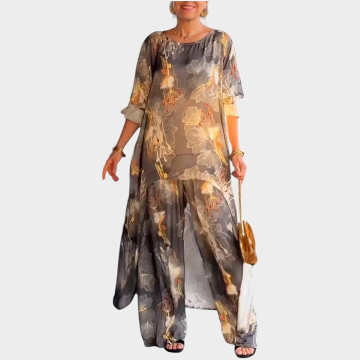 Elegant Floral High-Low Set