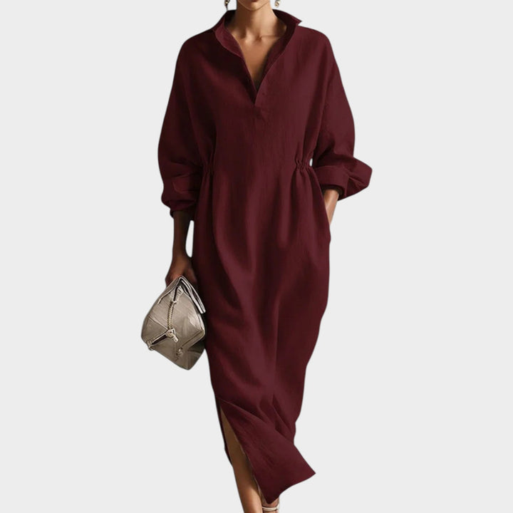 Relaxed Midi Shirt Dress