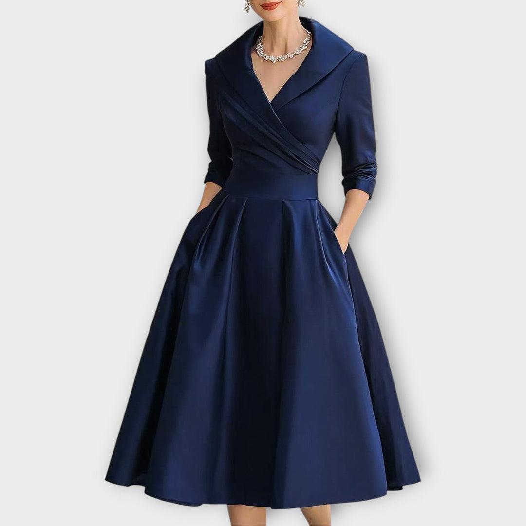 Midi Dress in Satin