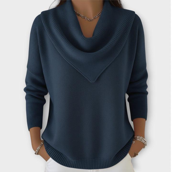 Women's Knit Cowl Neck Sweater