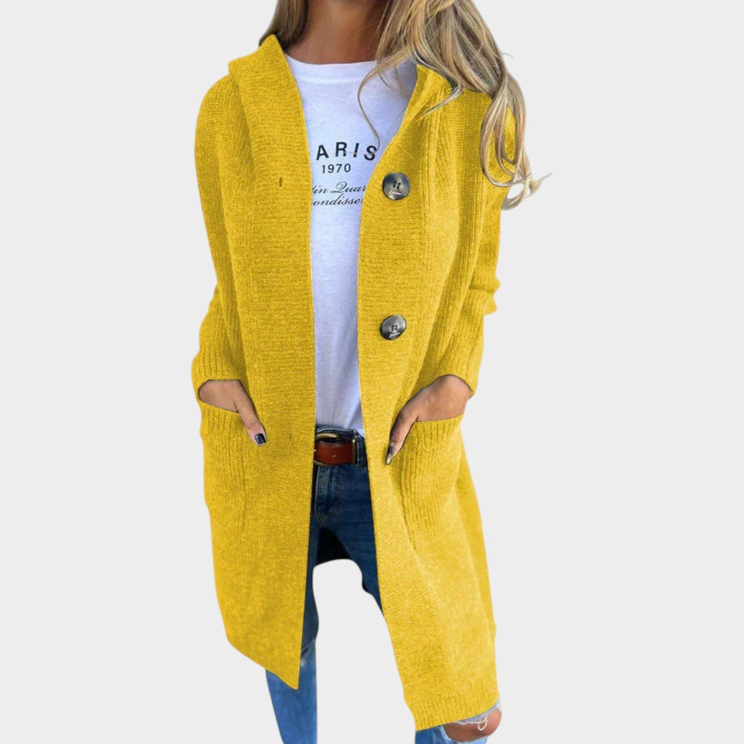 Women's Relaxed Open Neck Knit Cardigan