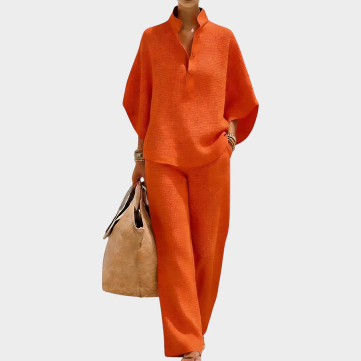 Relaxed Textured Two-Piece Set