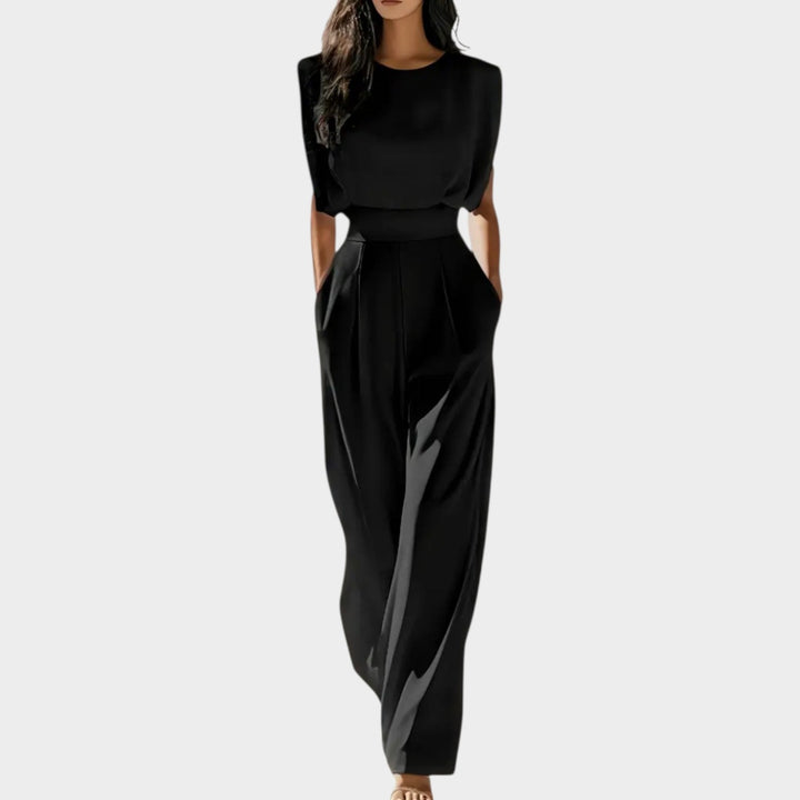 Elegant Wide-Leg Sleeveless Jumpsuit