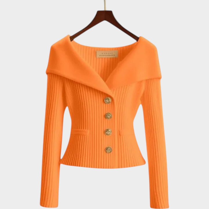 Women's Classic Soft Ribbed Knit Cardigan