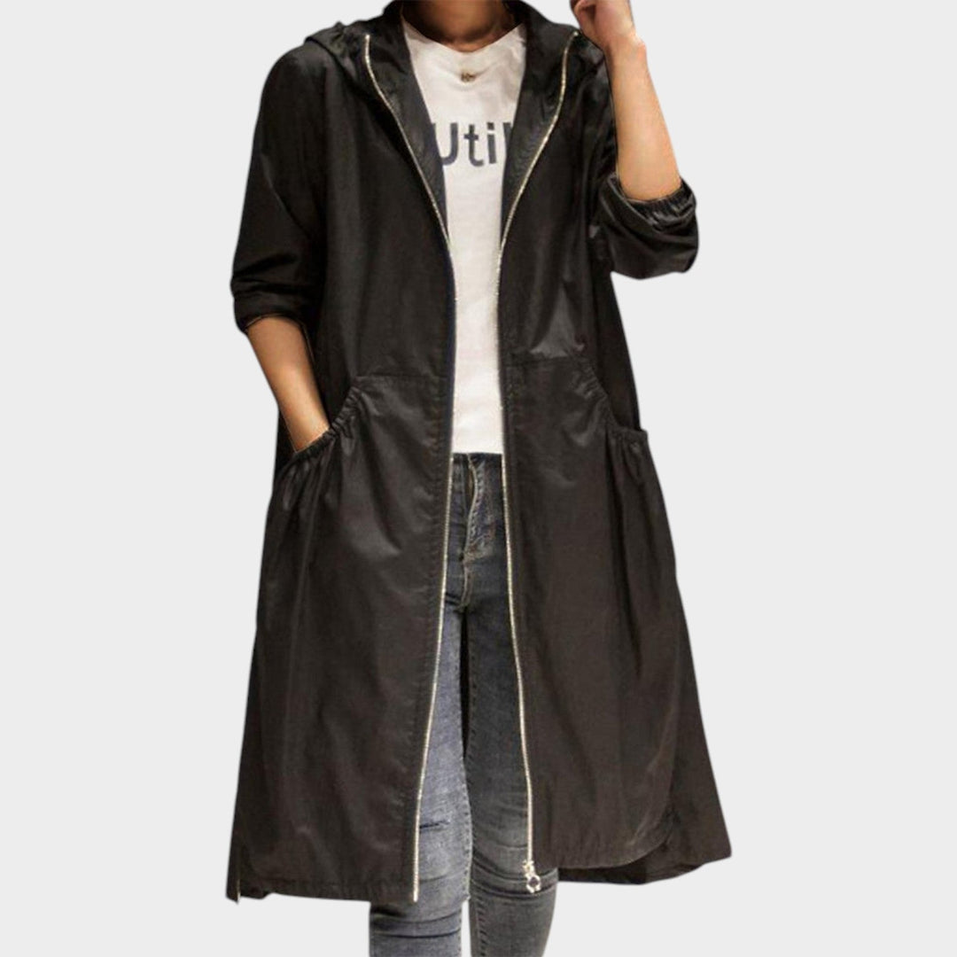 Women's Trench Coat Waterproof Long Line