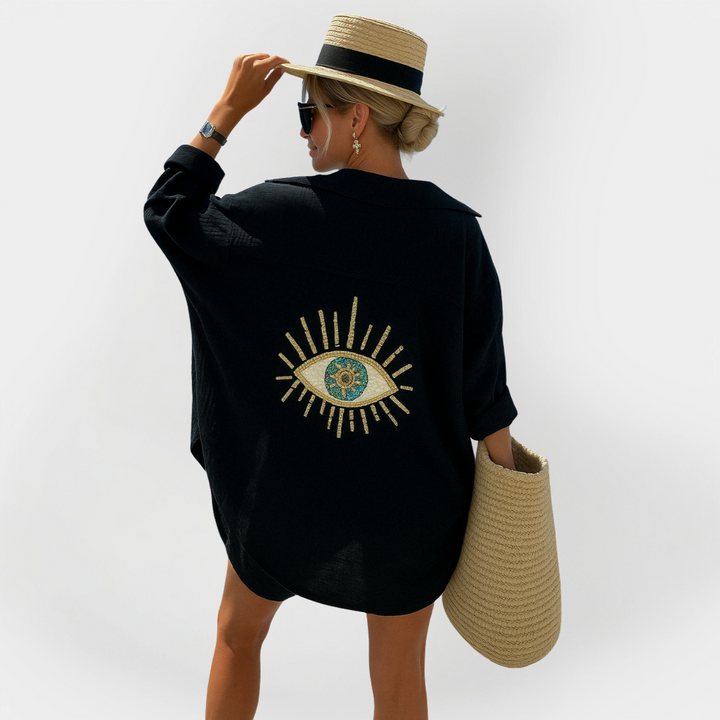 Beach Shirt with Eye Design