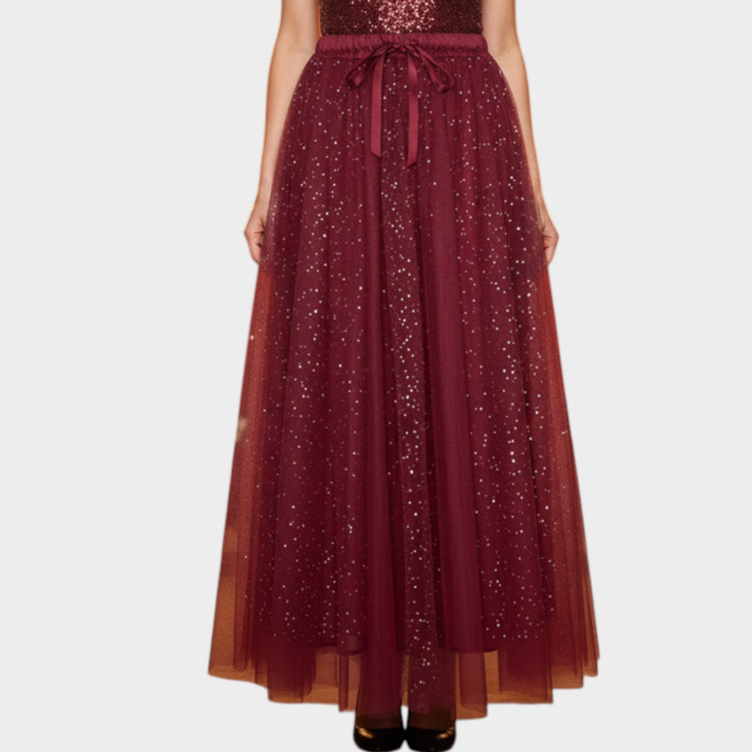 Women’s Sequin Top & Maxi Skirt Matching Set