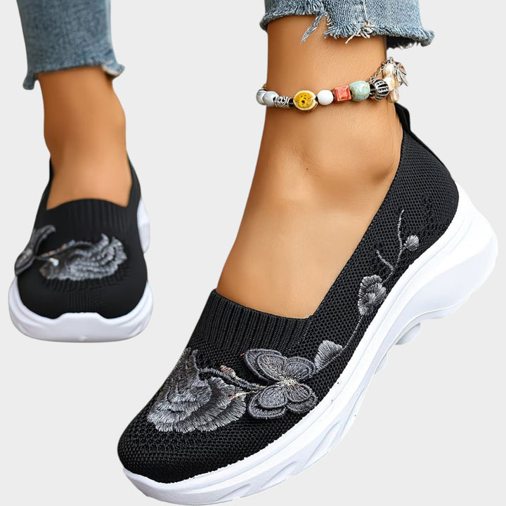 Floral Comfort Slip-On Sneakers