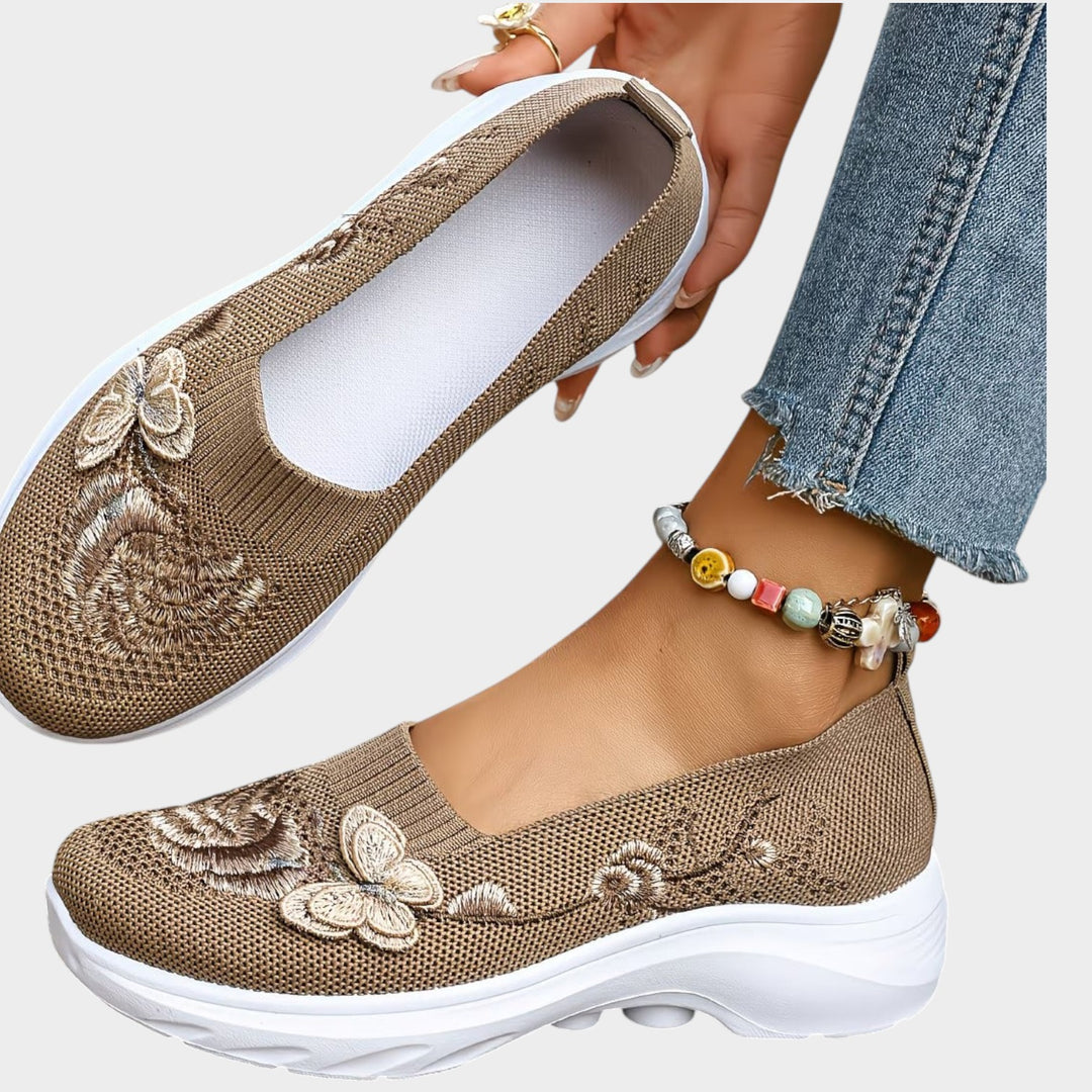 Floral Comfort Slip-On Sneakers