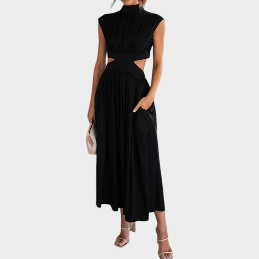 Elegant Cutout Flow Maxi Dress