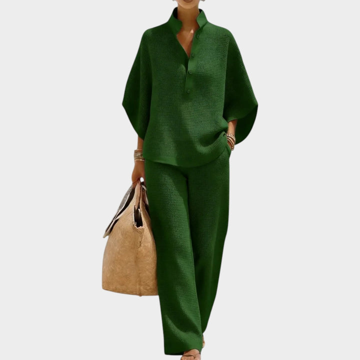 Relaxed Textured Two-Piece Set