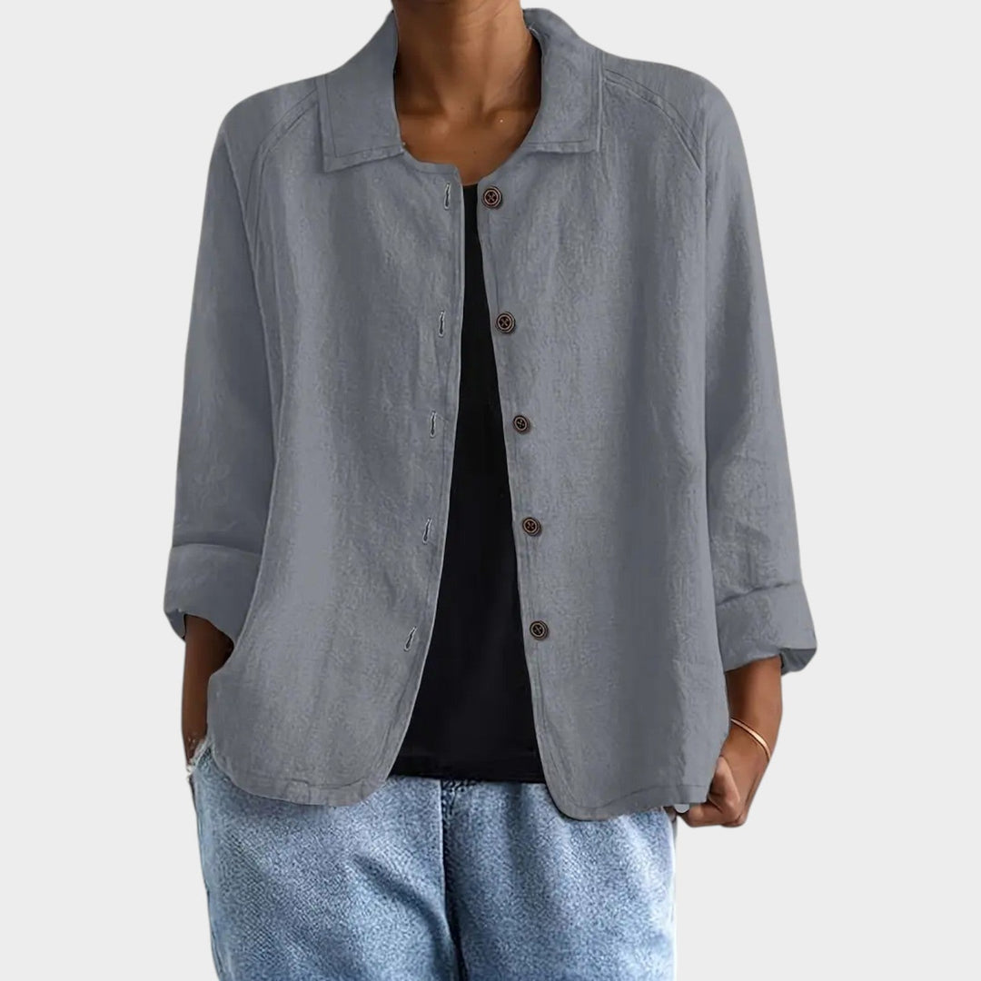 Women's Breathable Linen Blend Cardigan