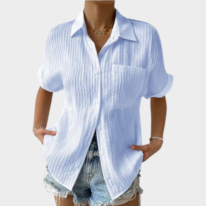 Classic Textured Button-Up Shirt
