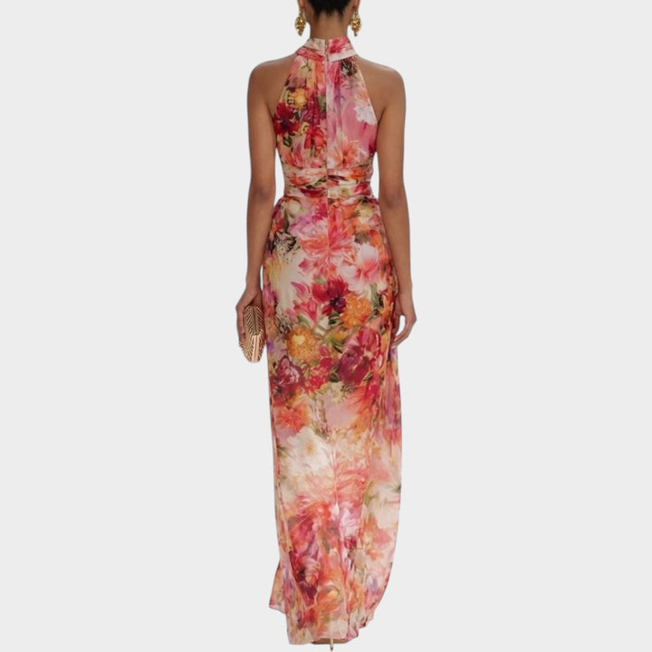 Floral Halter Maxi Dress