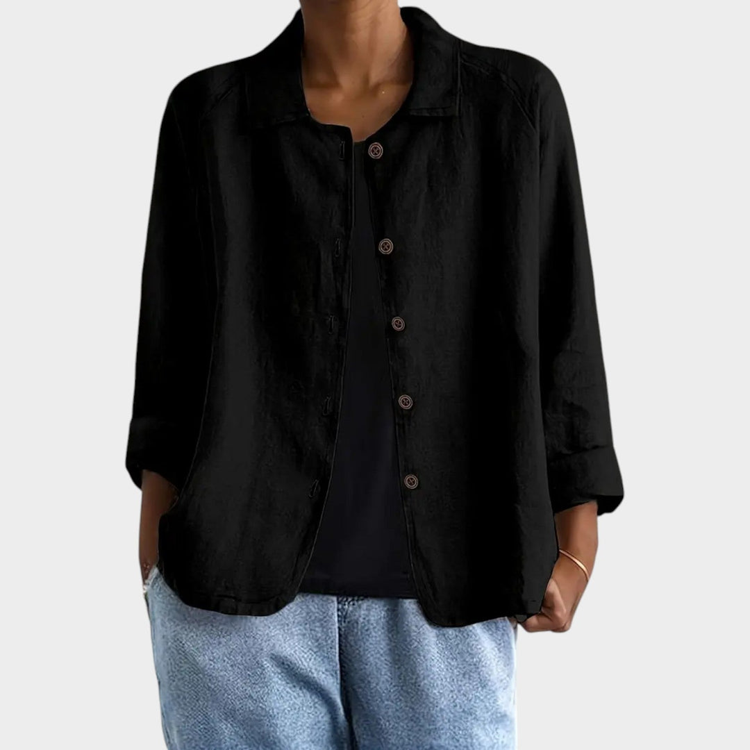 Women's Breathable Linen Blend Cardigan