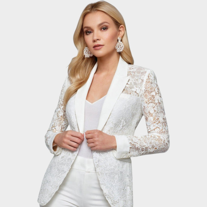 Women's Delicate Tailored Lace Blazer