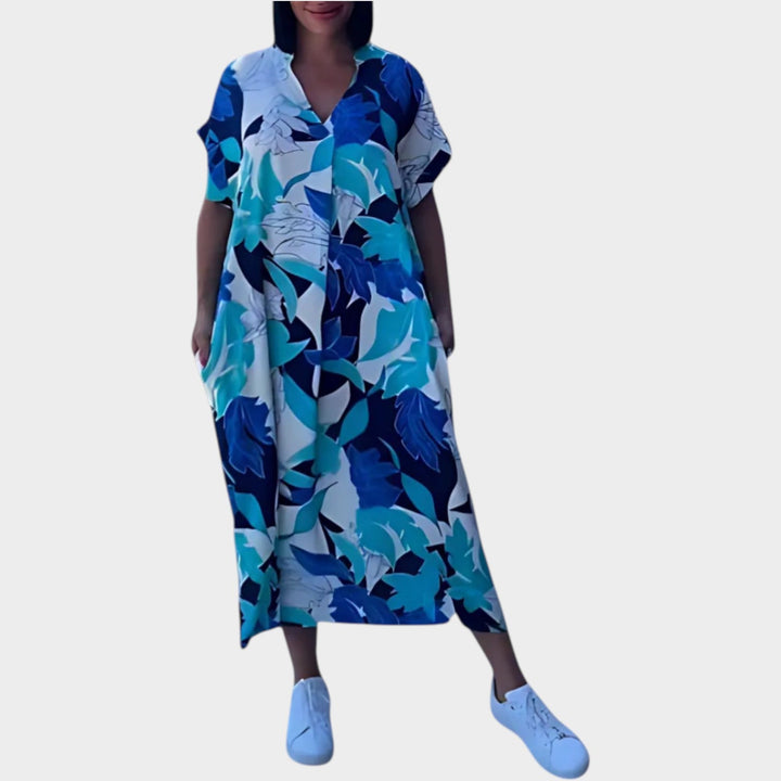 Bold Printed Kaftan Dress