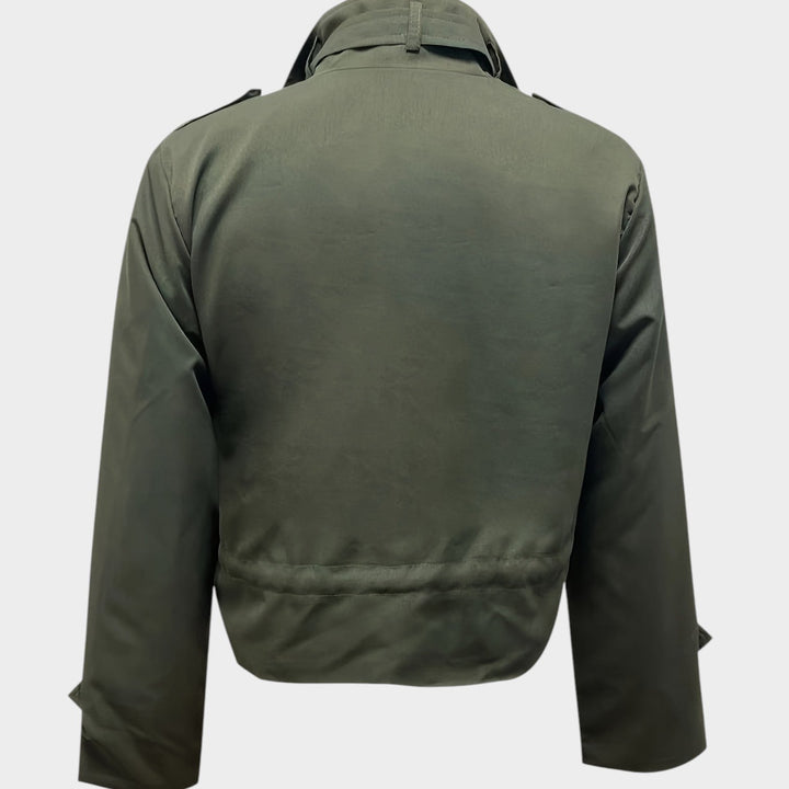 Women’s Jacket Casual Stand Collar Cropped Hooded